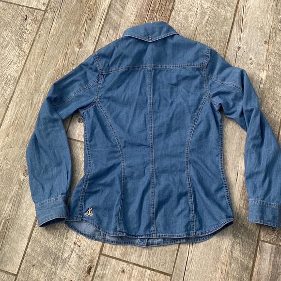 Pendleton Chambray Snap Up Shirt S - Picture 5 of 9